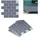 Relaxdays Fliesenaufkleber 10er Set 30,5 x 30,5 x 0,1 cm