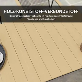 Outsunny Sitzgruppe 7-tlg. Schwarz