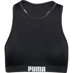 PUMA Damen Top SWIM WOMEN RACERBACK SWIM TOP, black, XL