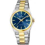 Festina Herrenuhr Klassik F20554/4 Armbanduhr Edelstahl silber gold D2UF20554/4 - Silber