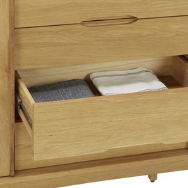 Actona Sideboard »Marte«, Anrichte, Eiche/Furnier, 2 Fächer, 4 Schubladen, 180x84x44 cm, Reach, Holzmöbel, Kleinmöbel Holz, Holzkommoden, Sideboards Holz
