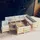 vidaXL Garten-Lounge-Set 13-tlg. creme Kiefer