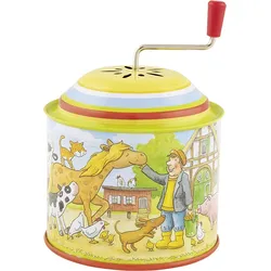 Goki Musikspieldose, Bauernhof, Melodie: Old Mc Donald had a farm  60724
