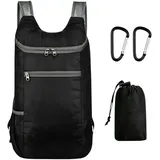 DHWEKU Faltbarer Rucksack Ultraleicht Wasserdicht,Rucksack Faltbar, Praktischer Faltrucksack, Reiserucksack Wasserdicht, Packbare Rucksäcke für Herren Damen Kinder Reisen Outdoor Camping
