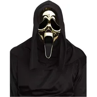 Fun World Scream Ghostface Maske gold-metallic Herren Einheitsgröße