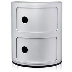 Kartell Componibili 2 Elemente Container silber
