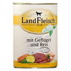 LandFleisch Geflügel Reis & Gartengemüse extra mager 800g (33020)