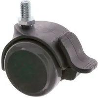 MS Beschläge Möbelrolle 50 mm 8 mm schwarz