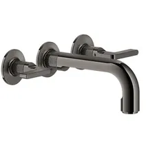 GESSI Inciso Farbset 2-Griff-Wannen-Armatur Metall Schwarz PVD
