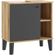 Home Affaire Waschbeckenunterschrank Oslo 60 x 65 cm Grau