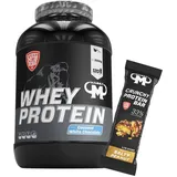 3kg Mammut Whey Protein Eiweißshake - Set inkl. Protein Shaker, Riegel, Powderbank oder Tasse (Coconut White Chocolate, Mammut Protein Bar - Salty Peanut)