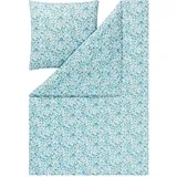 Estella Tina floral cyan 135 x 200 cm + 2 x 80 x 80 cm