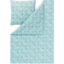 Estella Tina floral cyan 135 x 200 cm + 2 x 80 x 80 cm
