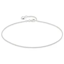 Bruno Banani Fußkette Schmuck Geschenk Silber 925 Körperschmuck Panzerkette Herz, Made in Germany silberfarben