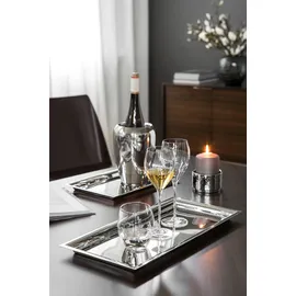 Fink NAGANO Serviertablett silber 34x24 cm