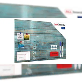 ALLboards Memoboard 90 x 60 cm Blau