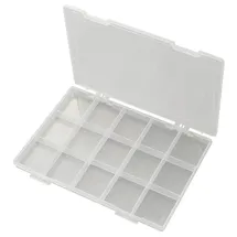TRU Components EKB-103 Sortimentskasten (L x B x H) 285 x 209 x 23 mm Anzahl Fächer: 15 feste Unterteilung Inhalt 1 St.