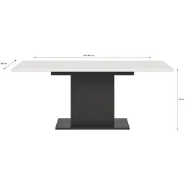 xonox.home Motion 150-190 x 76 x 90 cm grau/weiß