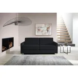 Bali Schlafsofa BALI "JUNARA, Dauerschläfer mit zweigeteiltem Lattenrost", grau (schwarz), B:225cm H:18cm T:101cm, 100% PES, Sofas, Schlafsofa, 160er u. 180er Breite, 2 Matratzenvarianten