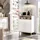 Dmora Sideboard Varatella 80 x 40 x 102 cm Weiß und Eiche