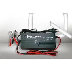 Q-Batteries BL 12-10 Ladegerät für Bleiakkus 12V - 10A Ladestrom IU0U Ladekennli...