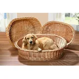 Frank Flechtwaren Tierbett, Hundekorb Relax 90cm braun