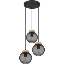 GLOBO Pablo 3-flg. 44 cm rund schwarz, braun