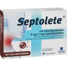TAD Pharma Septolete M.cola-geschmack 3mg/1mg Lutschtabletten