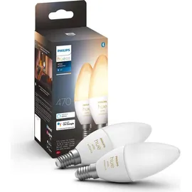 Philips LED-Lampe E14 5,2W 470 lm warmweiß 2 St.