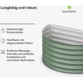 Blumfeldt High Grow Half Circle 105 x 43 x 60 cm Dunkles Moosgrün