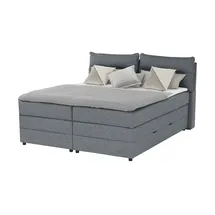 Möbel Kraft Boxspringbett 193 x 109 cm Blau