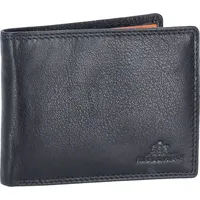 The Skandinavian Brand Lederbörse Quer Multicolor Unisex Geldbörse schwarz