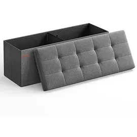 Songmics Sitzbank Truhenbank Beige 110 x 38 x 38 cm