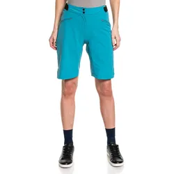 Schöffel Fahrrad-Wanderhose Trans Canada 4-Wege Stretch kurz blau Damen