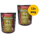 fleischeslust tiernahrung gmbh Fleischeslust Steakhouse Pferd pur 12 x 800 g