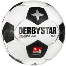 derbystar 2. Bundesliga Brillant Classic Fußball Trainingsball 2024/25 weiss/schwarz 5