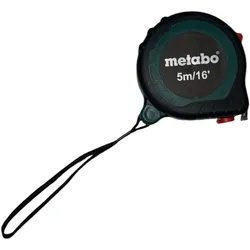 Metabo Maßband 5,0 m / 16 ft ( 65705000 ) mit Gürtelhaken und Schnell-Stop-Funktion