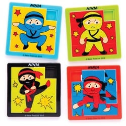 Schiebepuzzles "Ninja" (pro Set 8) Mitgebsel