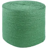 vidaXL Juteseil 100% Tossa Jute Grün 4 mm