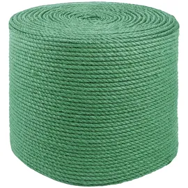 vidaXL Juteseil 100% Tossa Jute Grün 4 mm