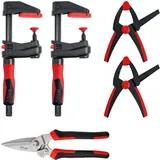 Bessey Aktionsset mit Spann- und Schneidwerkzeugen für viele Einsatzmöglichkeiten SET1-A Spann-Weite (max.):150 mm Ausl