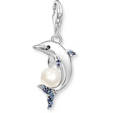 Thomas Sabo Charm-Anhänger Delfin mit Perle 925 Sterlingsilber 1889-664-7