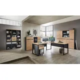 Innostyle Komplettbüro MEMPHIS II 11-teilig Front Artisan Eiche Korpus Graphit