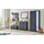 Forte Garderobenpaneel Bohol 86,5 x 105,6 x 30 cm Schwarz/Eiche