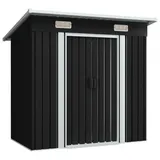 vidaXL Gartenschuppen 1,8 x 1,1 m anthrazit