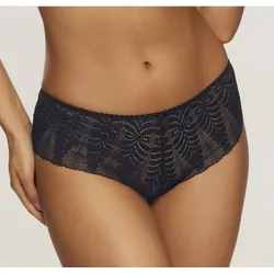 Panty LASCANA "Amira", Damen, Gr. 48/50, schwarz, Microtouch, Spitze, Obermaterial: 89% Polyamid, 11% Elasthan, körpernah, Unterhosen, aus dezent transparenter Spitze