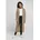 Hooded Feather Jacke Brown M
