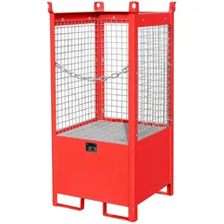 Fass Stapelpalette FSP 1 D lackiert RAL3000 Feuerrot Umwelt Lagertechnik