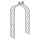 Dehner Rosenbogen Great Bentley 140 x 275 x 40 cm Braun