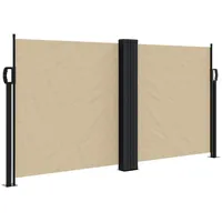 vidaXL Seitenmarkise 120 x 600 cm Beige Polyester